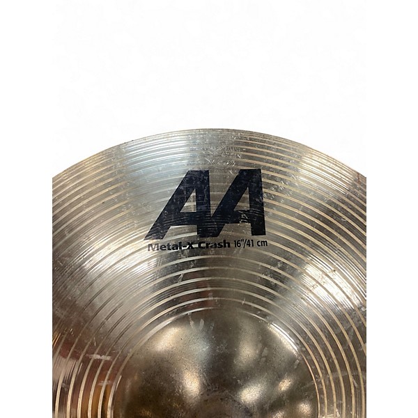 Used SABIAN 16in AA Metal X Crash Cymbal