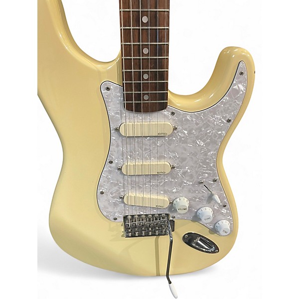 Used Fender Squier Series Stratocaster Olympic White Solid Body Electric Guitar