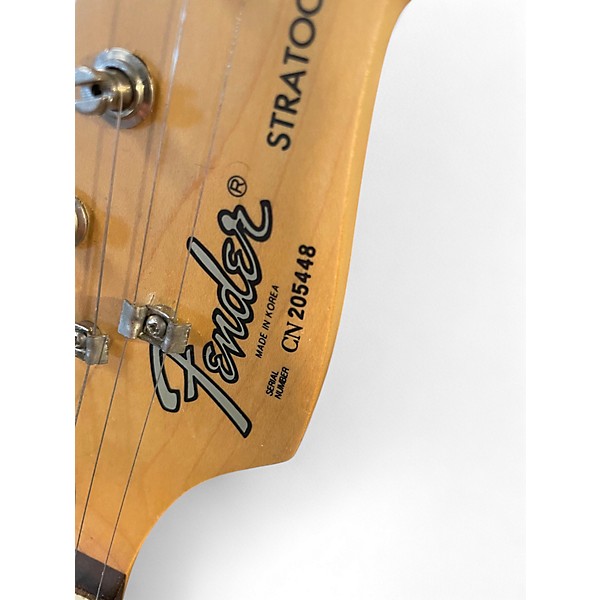 Used Fender Squier Series Stratocaster Olympic White Solid Body Electric Guitar