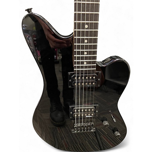 Used Jackson JS22 SURFCASTER Black Solid Body Electric Guitar
