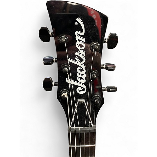 Used Jackson JS22 SURFCASTER Black Solid Body Electric Guitar