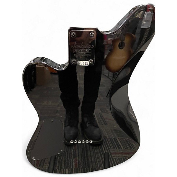 Used Jackson JS22 SURFCASTER Black Solid Body Electric Guitar