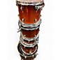 Used Ludwig 5 Piece Accent CS Custom Amber Sparkle Drum Kit