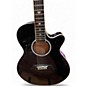 Used Takamine TSP158C Trans Black Acoustic Electric Guitar