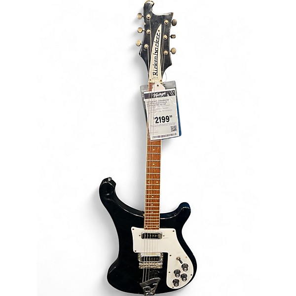 Vintage 1973 Rickenbacker 480 JETGLO Black Solid Body Electric Guitar