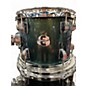 Used Ludwig 5 Piece Element Evolution Emerald Green Sparkle Drum Kit
