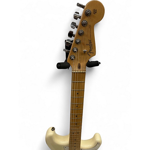 Used Fender American Standard Stratocaster Olympic White Solid Body Electric Guitar