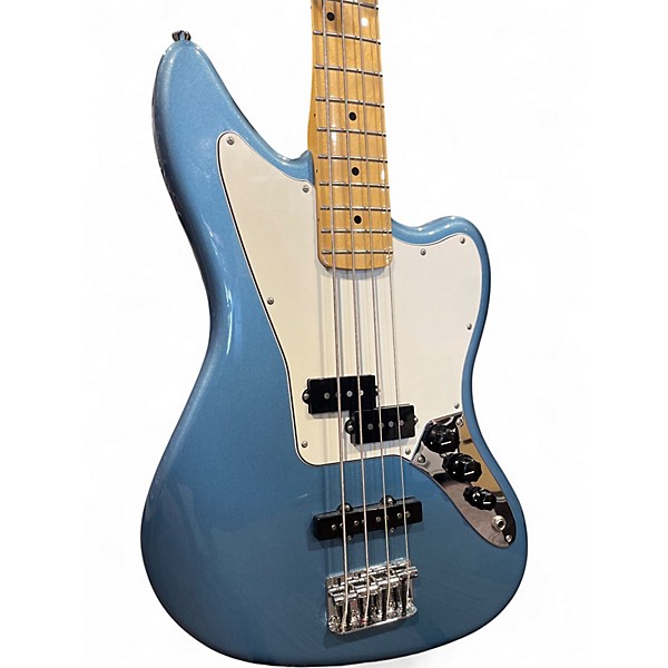 Used Fender Player Jaguar Bass tidepool Electric Bass Guitar