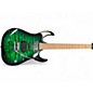 Used Ibanez GRX70QA Trans Green Solid Body Electric Guitar