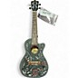 Used Bamboo U-23 FLOWERS&ROLL BLACK Ukulele thumbnail