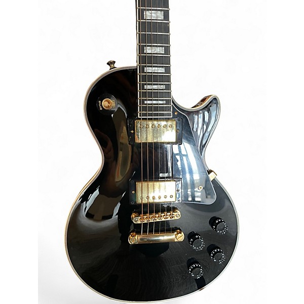 Used Epiphone Les Paul Custom BLACK Solid Body Electric Guitar
