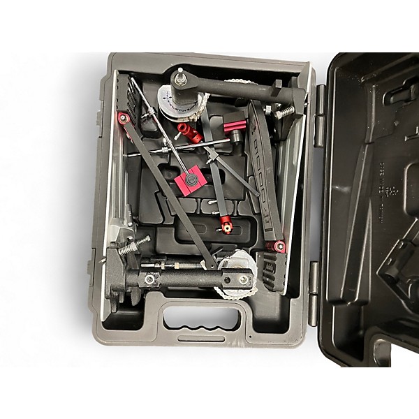 Used DW 9000 Series Double Double Bass Drum Pedal