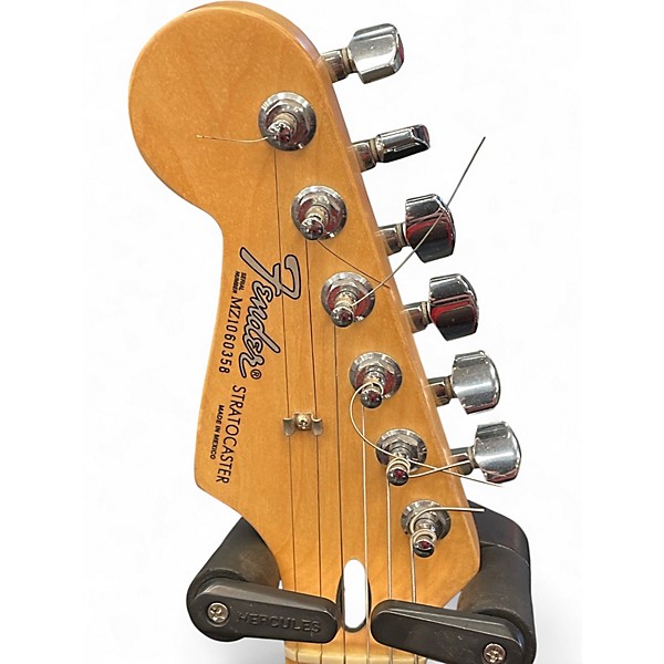 Used Fender Standard Stratocaster Antique White Solid Body Electric Guitar