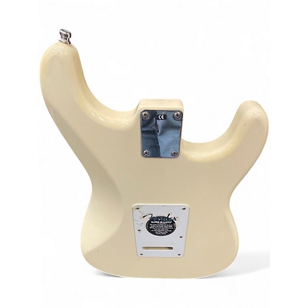 Used Fender Standard Stratocaster Antique White Solid Body Electric Guitar