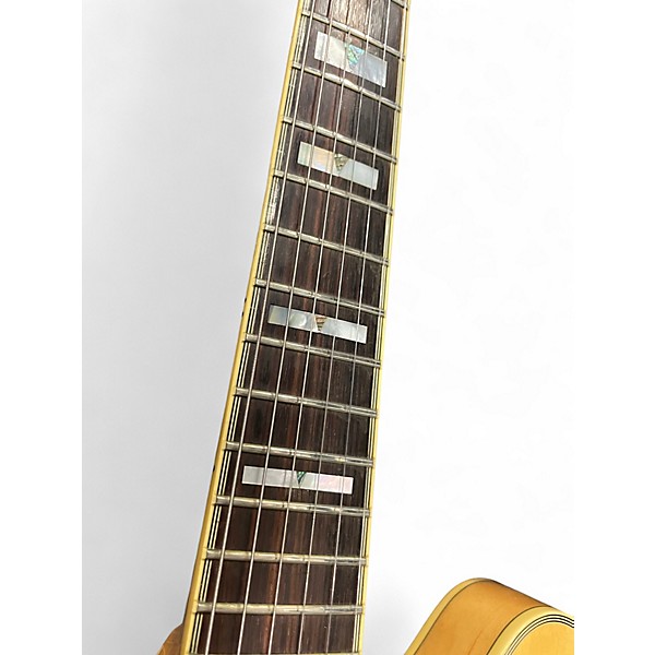 Vintage 1990s Epiphone Sheraton Natural Hollow Body Electric Guitar