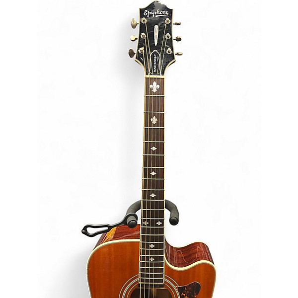 Used Epiphone Masterbuilt DR-500MCE Natural Acoustic Electric Guitar