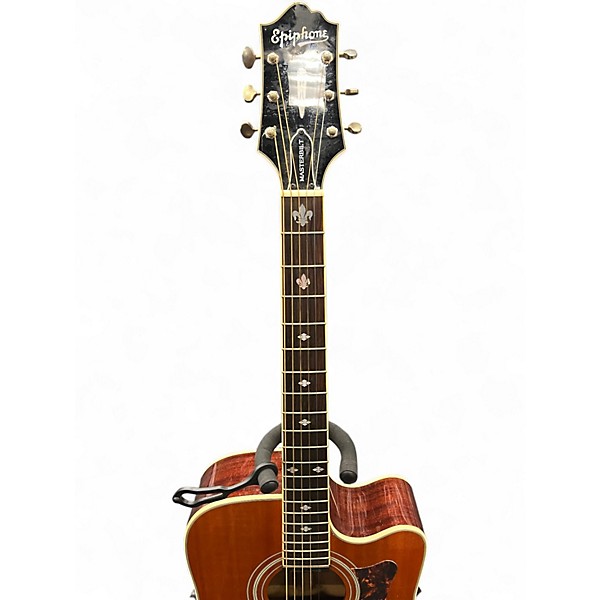 Used Epiphone Masterbuilt DR-500MCE Natural Acoustic Electric Guitar