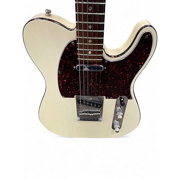Used 2000s Fender AMERICAN DELUXE POWER TELECASTER Vintage White Solid Body Electric Guitar