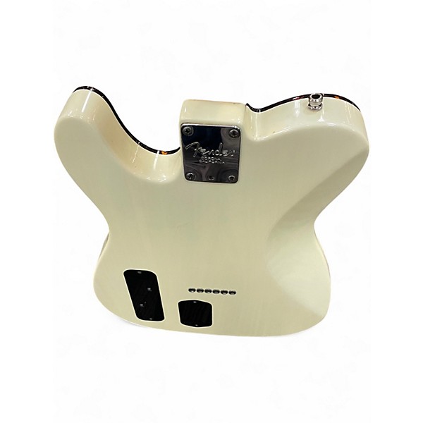 Used 2000s Fender AMERICAN DELUXE POWER TELECASTER Vintage White Solid Body Electric Guitar