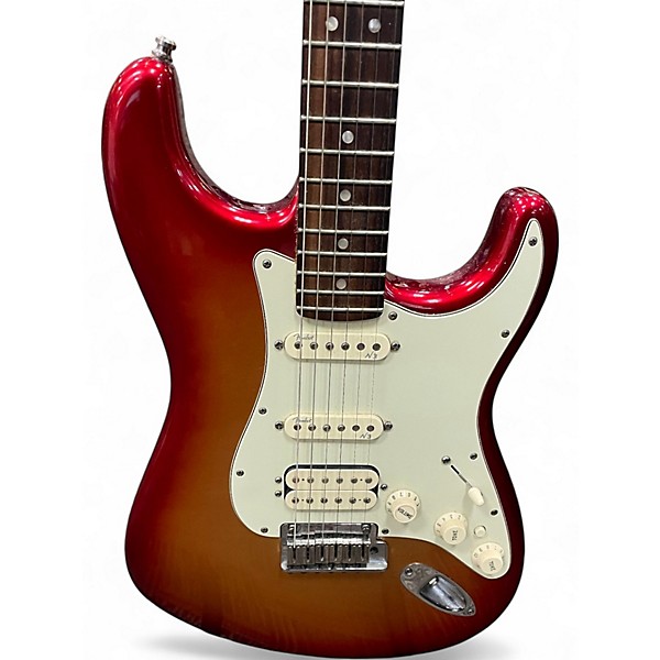 Used 2012 Fender AMERICAN DELUXE FAT STRATOCASTER FAT METALLIC SUNSET Solid Body Electric Guitar