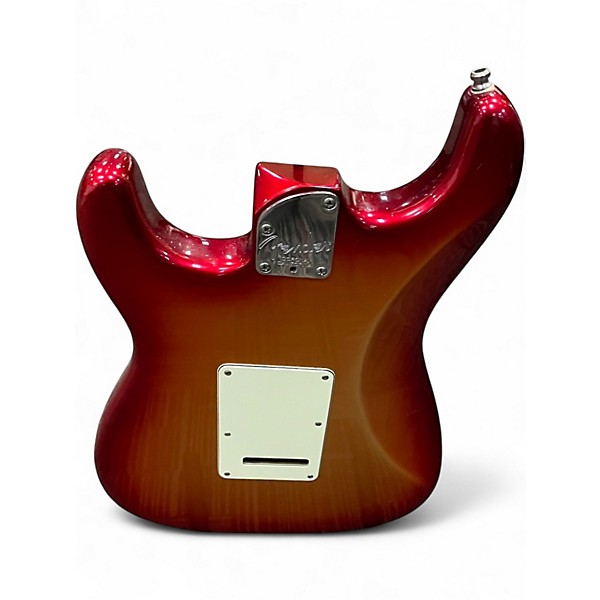 Used 2012 Fender AMERICAN DELUXE FAT STRATOCASTER FAT METALLIC SUNSET Solid Body Electric Guitar