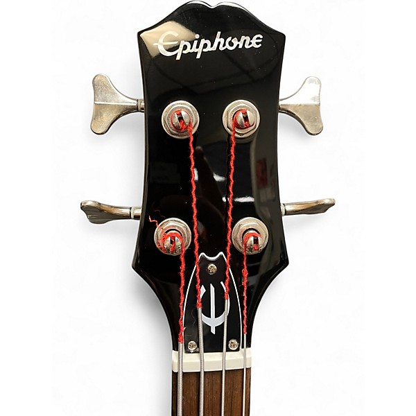 Used Epiphone Embassy Pro Almond Metallic Electric Bass Guitar