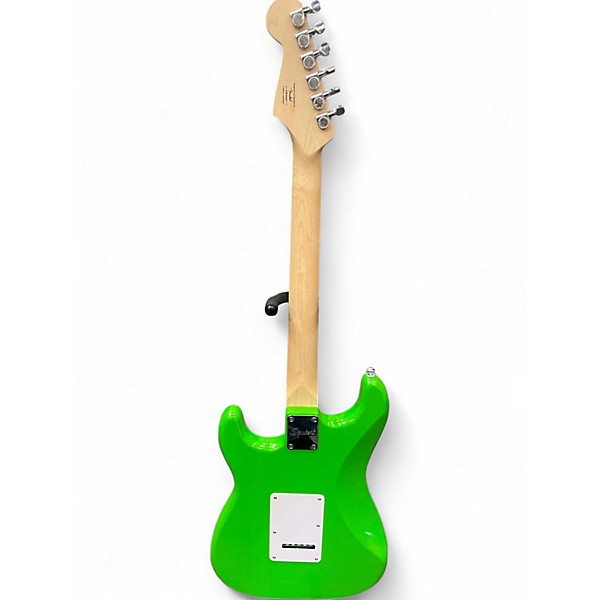 Used Squier Sonic Stratocaster HSS Laurel Fingerboard Lime Green Solid Body Electric Guitar