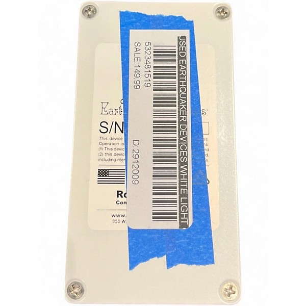 Used EarthQuaker Devices White Light Overdrive Effect Pedal