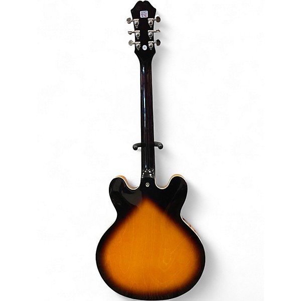 Used Epiphone Dot Sunburst Hollow Body Electric Guitar