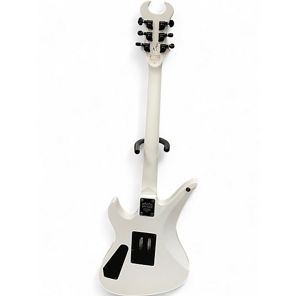 Used Schecter Guitar Research Synyster Gates Signature Standard WHITE Solid Body Electric Guitar