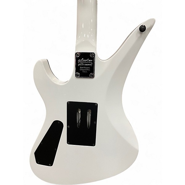 Used Schecter Guitar Research Synyster Gates Signature Standard WHITE Solid Body Electric Guitar