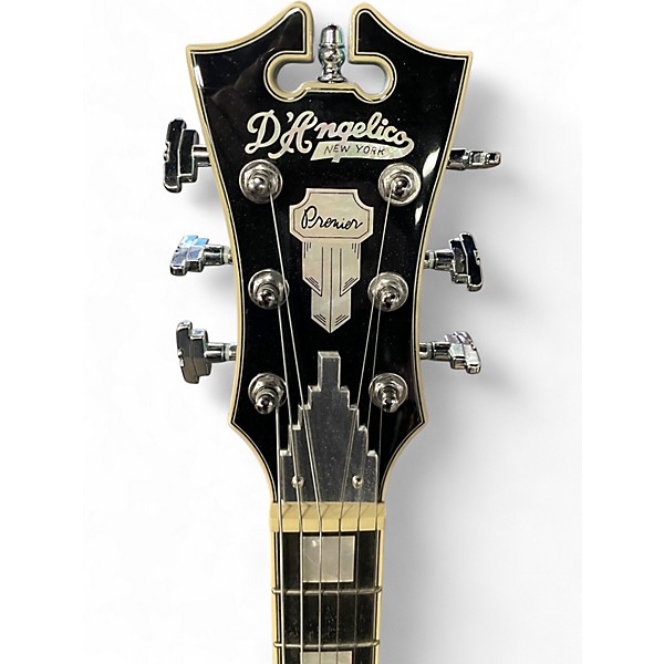 Used D'Angelico Premier Series DC Metallic Moon Green Hollow Body Electric Guitar