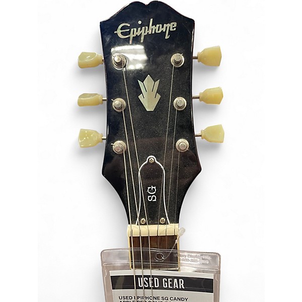 Used Epiphone SG Candy Apple Red Solid Body Electric Guitar