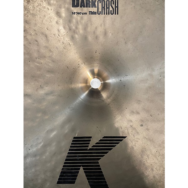 Used Zildjian 16in K Thin Dark Crash Cymbal