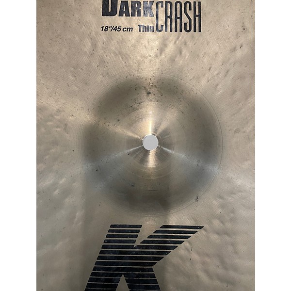 Used Zildjian 18in K Thin Dark Crash Cymbal