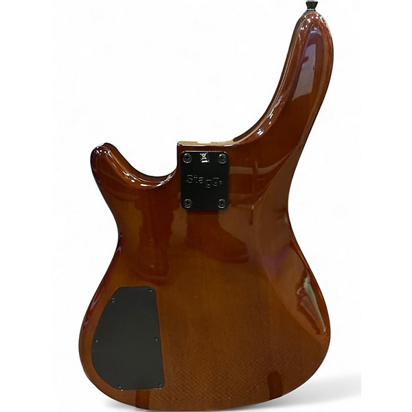 Used Stagg bc300 Walnut Electric Bass Guitar