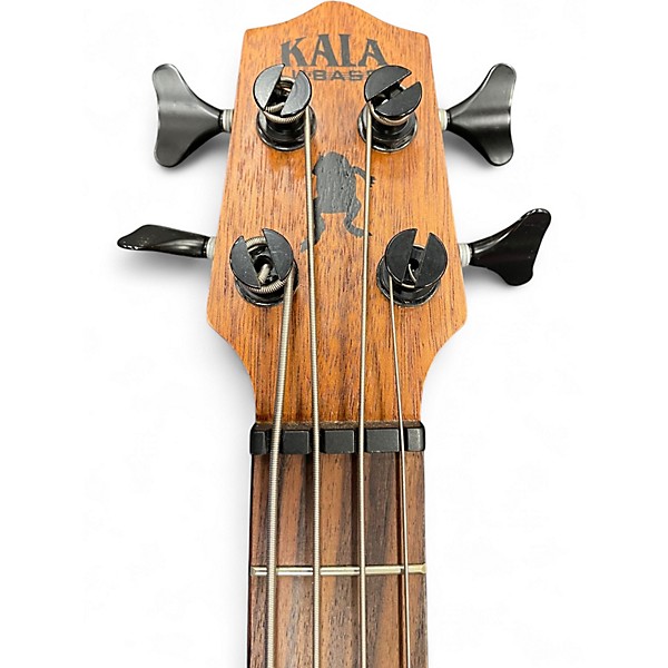 Used Kala U-bass nomad Natural Acoustic Bass Guitar