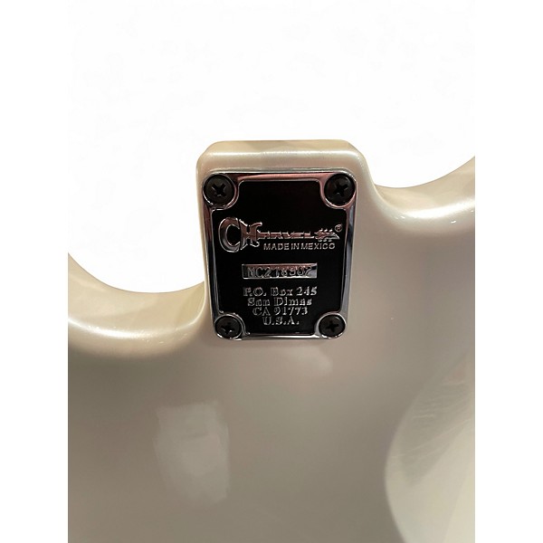 Used Charvel Jake E Lee Signature Pearl White Solid Body Electric Guitar