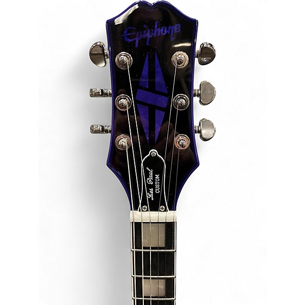 Used 2025 Epiphone LES PAUL CUSTOM WIDOW Purple BURST Solid Body Electric Guitar