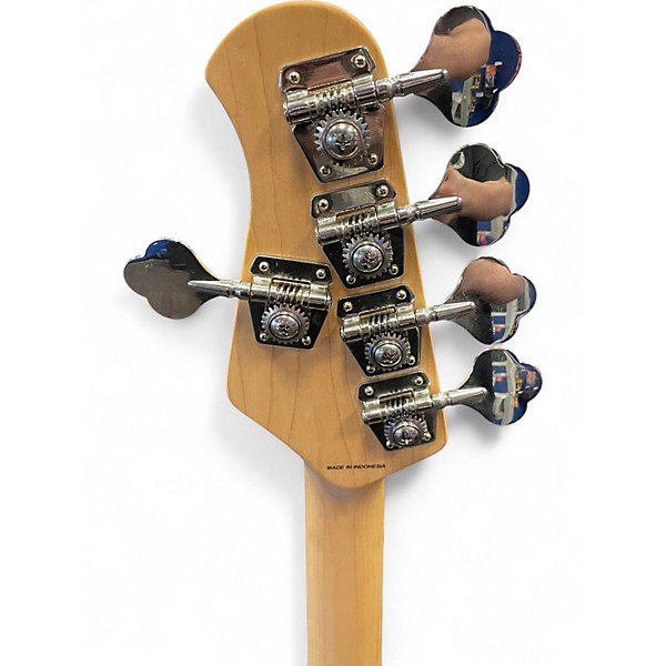 Used Sterling by Music Man Sting Ray 5 Ice Blue Metallic Electric Bass Guitar