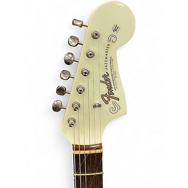 Used Fender AVRI 65 Jazzmastrr Olympic White Solid Body Electric Guitar