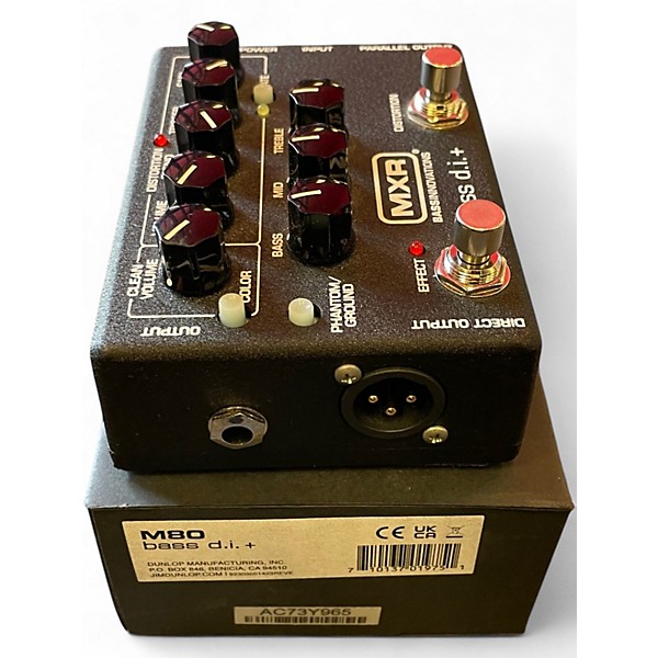 Used MXR M80 Bass Overdrive Bass Effect Pedal
