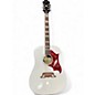 Used Epiphone Dove Ivory White Acoustic Guitar thumbnail