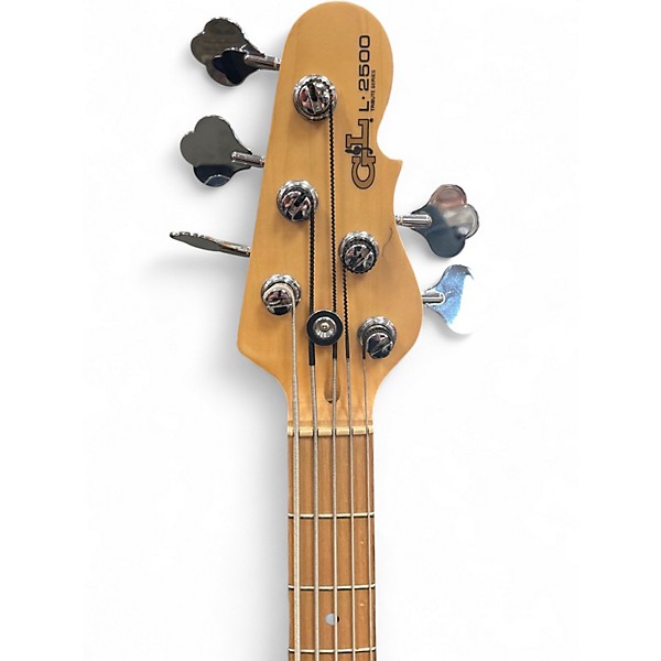 Used G&L Tribute L2500 5 String Red Burst Electric Bass Guitar