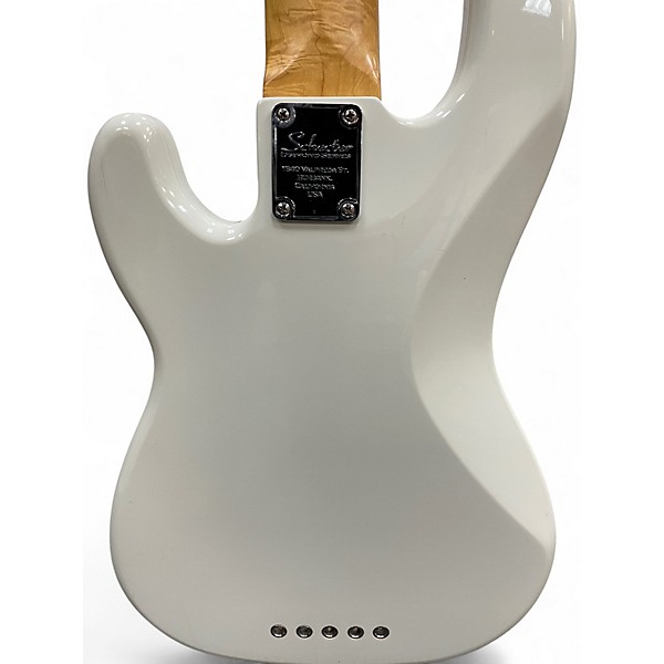 Used Schecter Guitar Research P-5 Antique Ivory Electric Bass Guitar