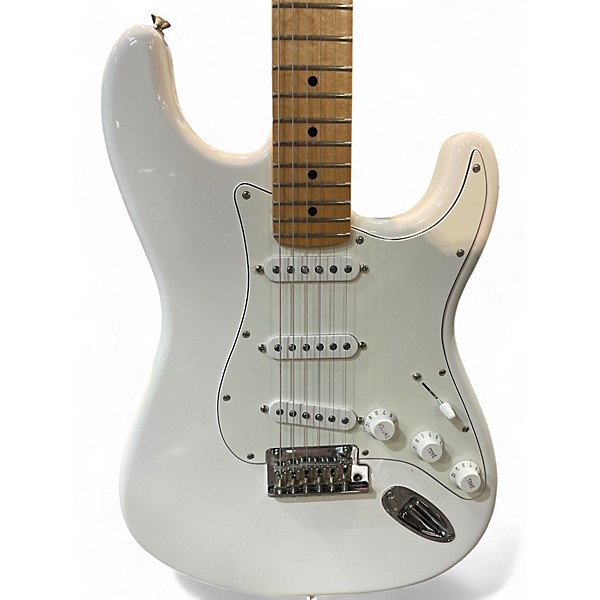 Used Fender Player Stratocaster Olympic White Solid Body Electric Guitar
