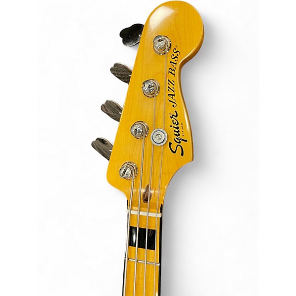 Used Squier Classic Vibe 70s Jazz Bass Black Electric Bass Guitar