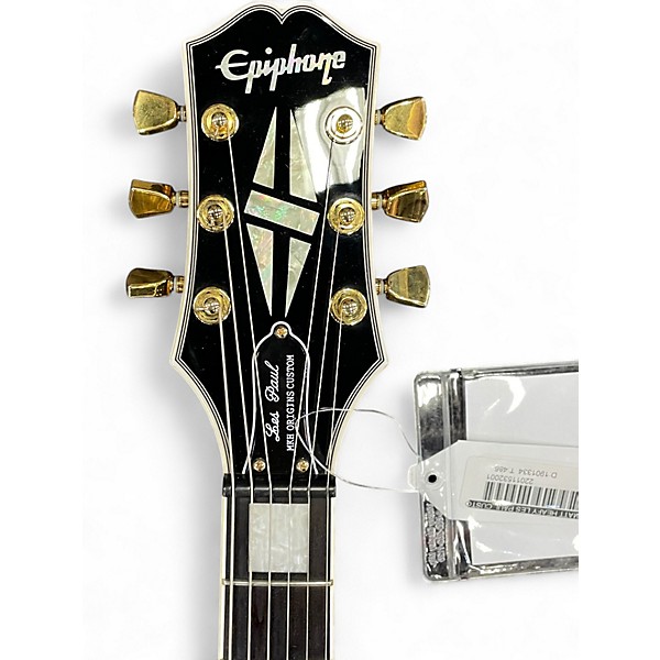 Used Epiphone Matt Heafy Les Paul Custom Ebony Solid Body Electric Guitar