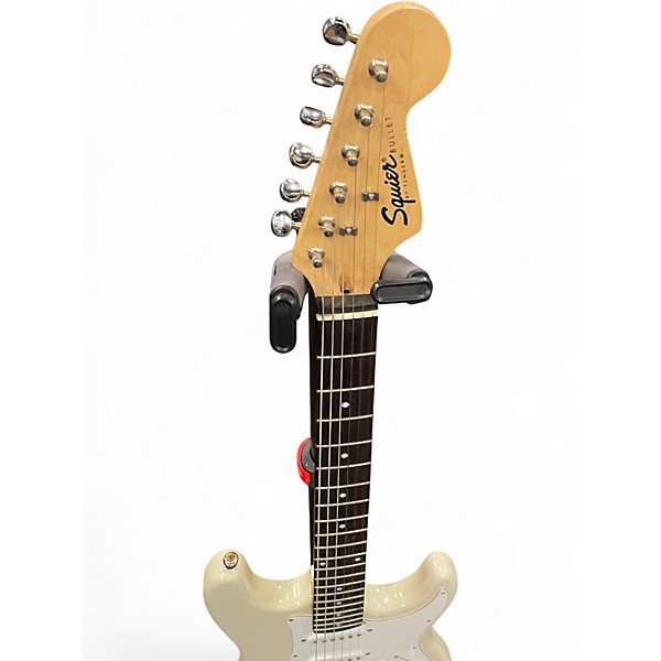 Used Squier Bullet Stratocaster White Solid Body Electric Guitar
