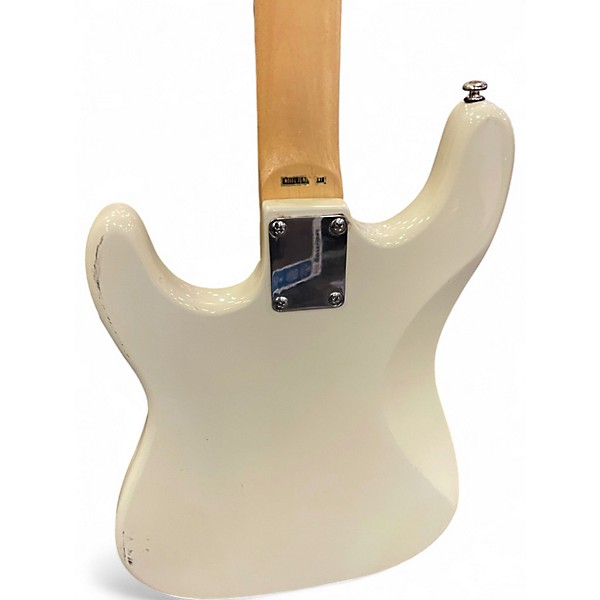 Used Squier Bullet Stratocaster White Solid Body Electric Guitar